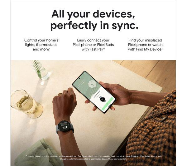 Google Pixel Watch Smartwatch - Activity & Heart Tracking - Matte Black