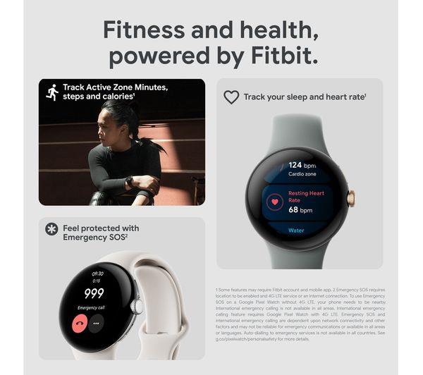 Google Pixel Watch Smartwatch - Activity & Heart Tracking - Matte Black