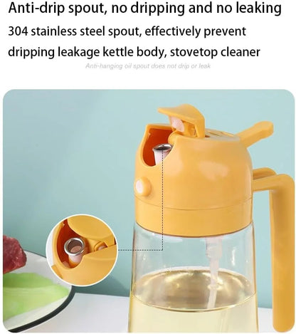 2 in 1 Oil Spray Dispenser Refillable Kitchen and BBQ Cooking Oil Spritzer