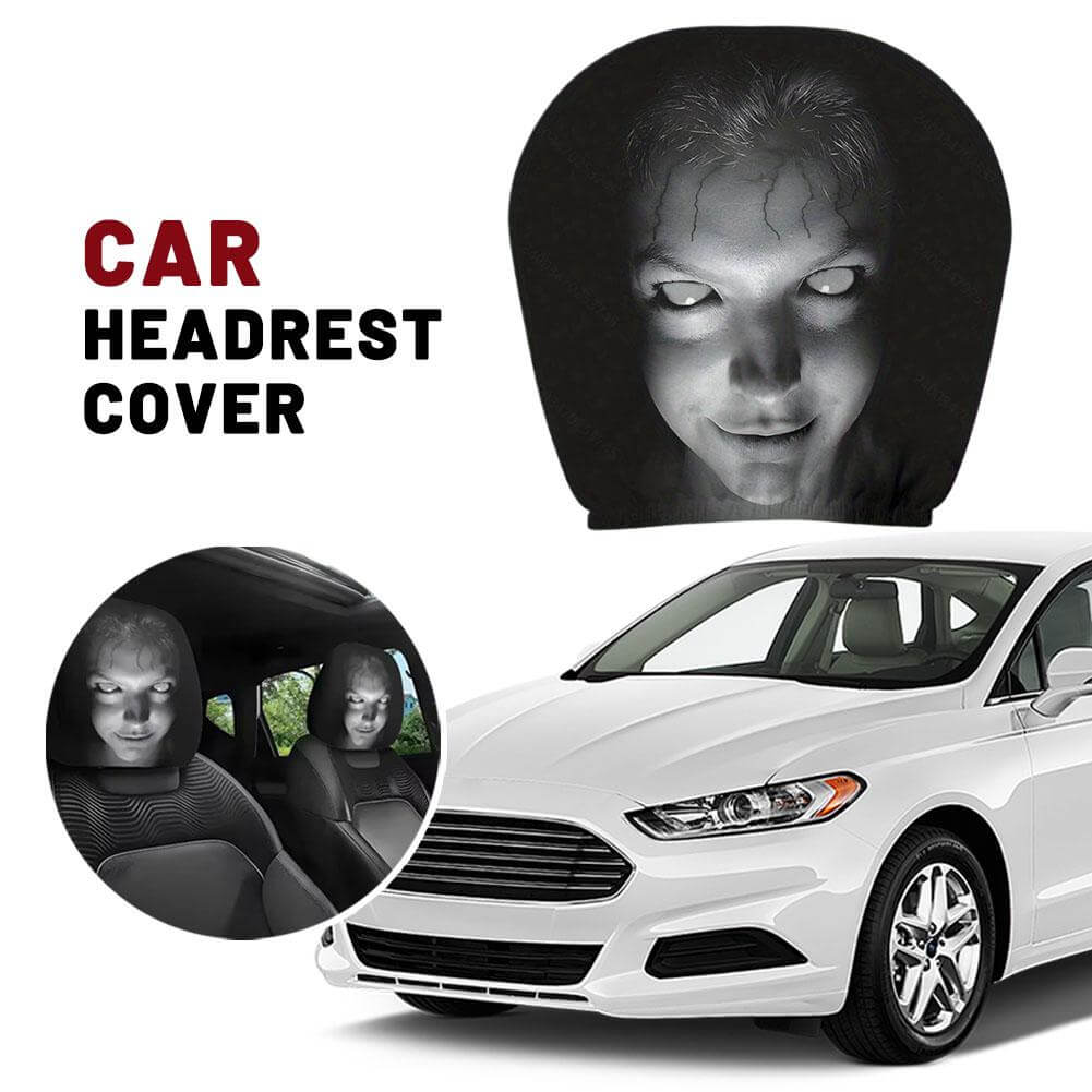 Creepy Halloween Car Headrest Cover