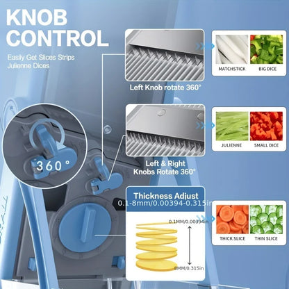 Multi-Functional Vegetable Slicer & Mandoline Cutter