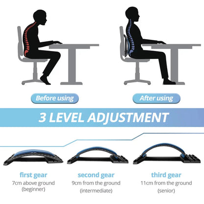 Adjustable Back & Spine Support Stretcher – Posture Corrector & Back Relief Tool