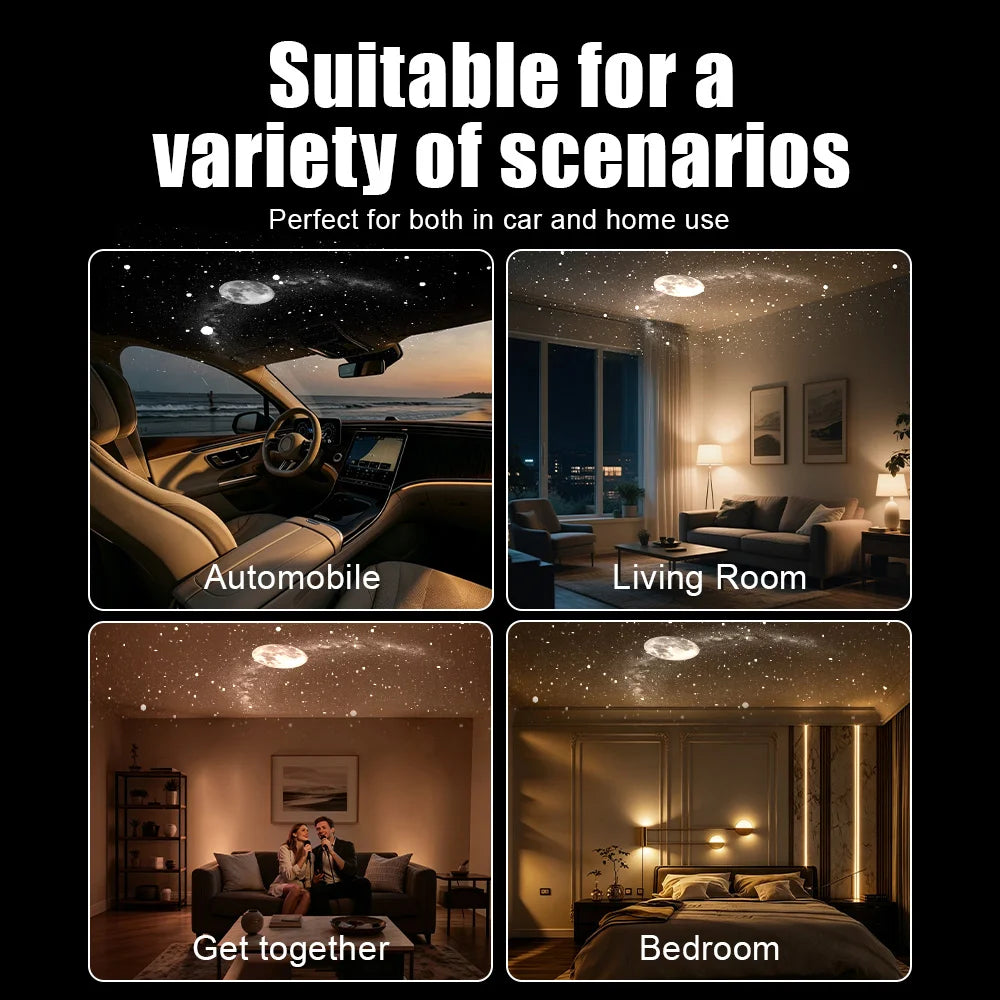 USB Starry Sky Galaxy Projector Night Light – 24-in-1 LED Lamp