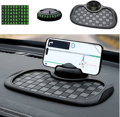 Anti-Slip Car Dashboard Mat with Phone Holder