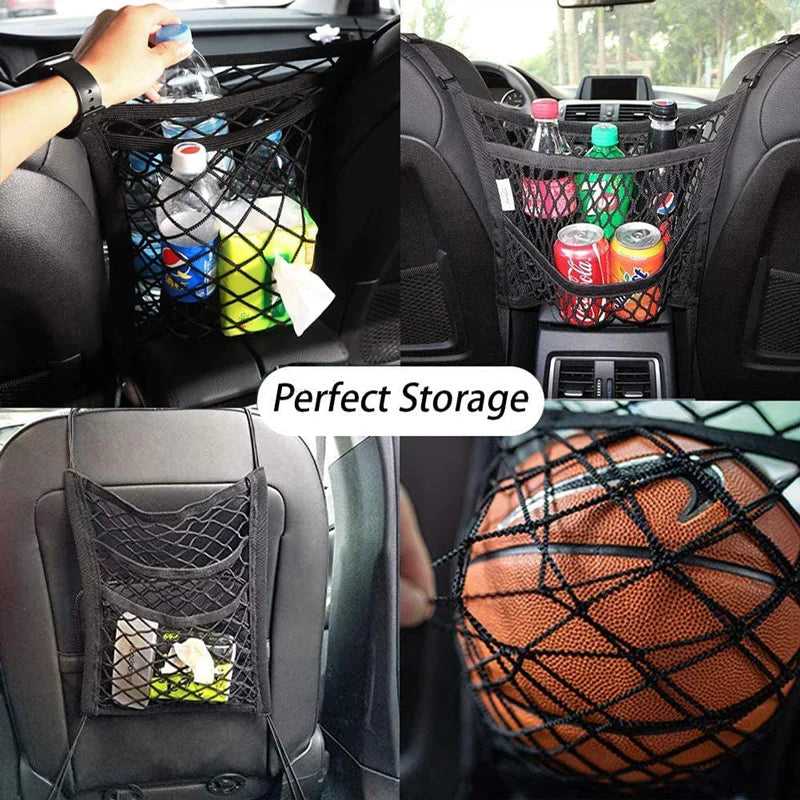 Car Storage Net Bag Between Seats Car Divider