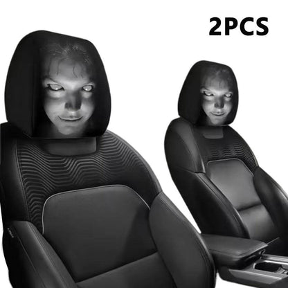 Creepy Halloween Car Headrest Cover