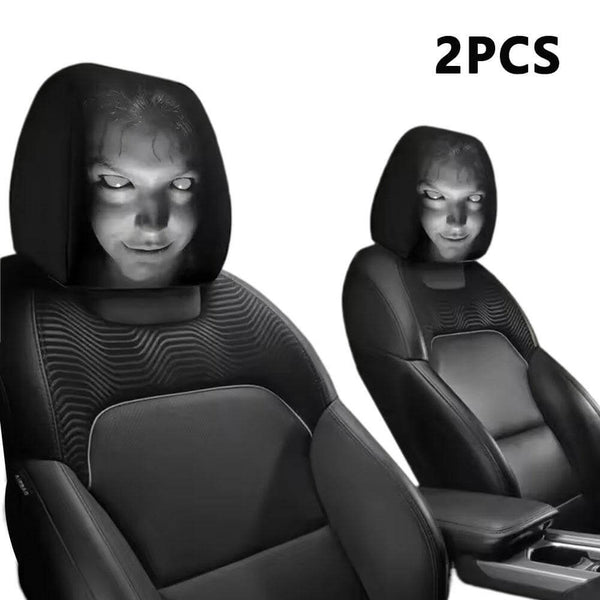 Creepy Halloween Car Headrest Cover