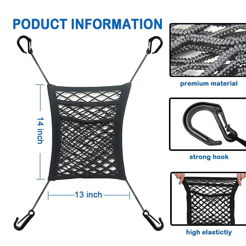 Car Storage Net Bag Between Seats Car Divider