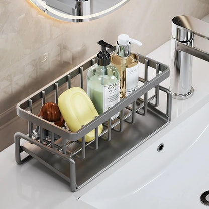 Kitchen stainless steel shelf, sponge drain rack, sink drainage rack