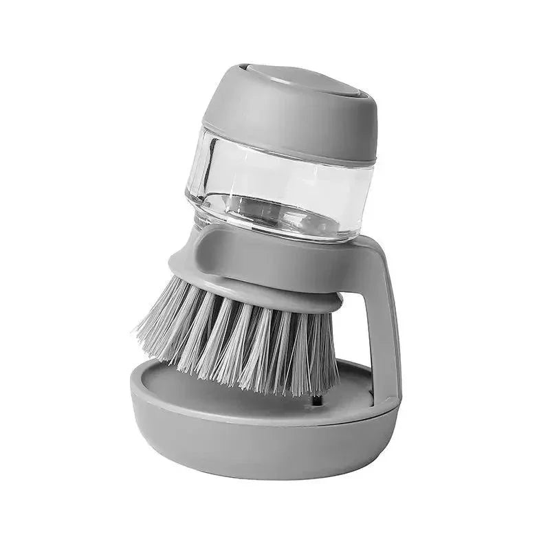 Dish Brush With Soap Dispenser Multi Use Soap Dispensing Scrub Brush