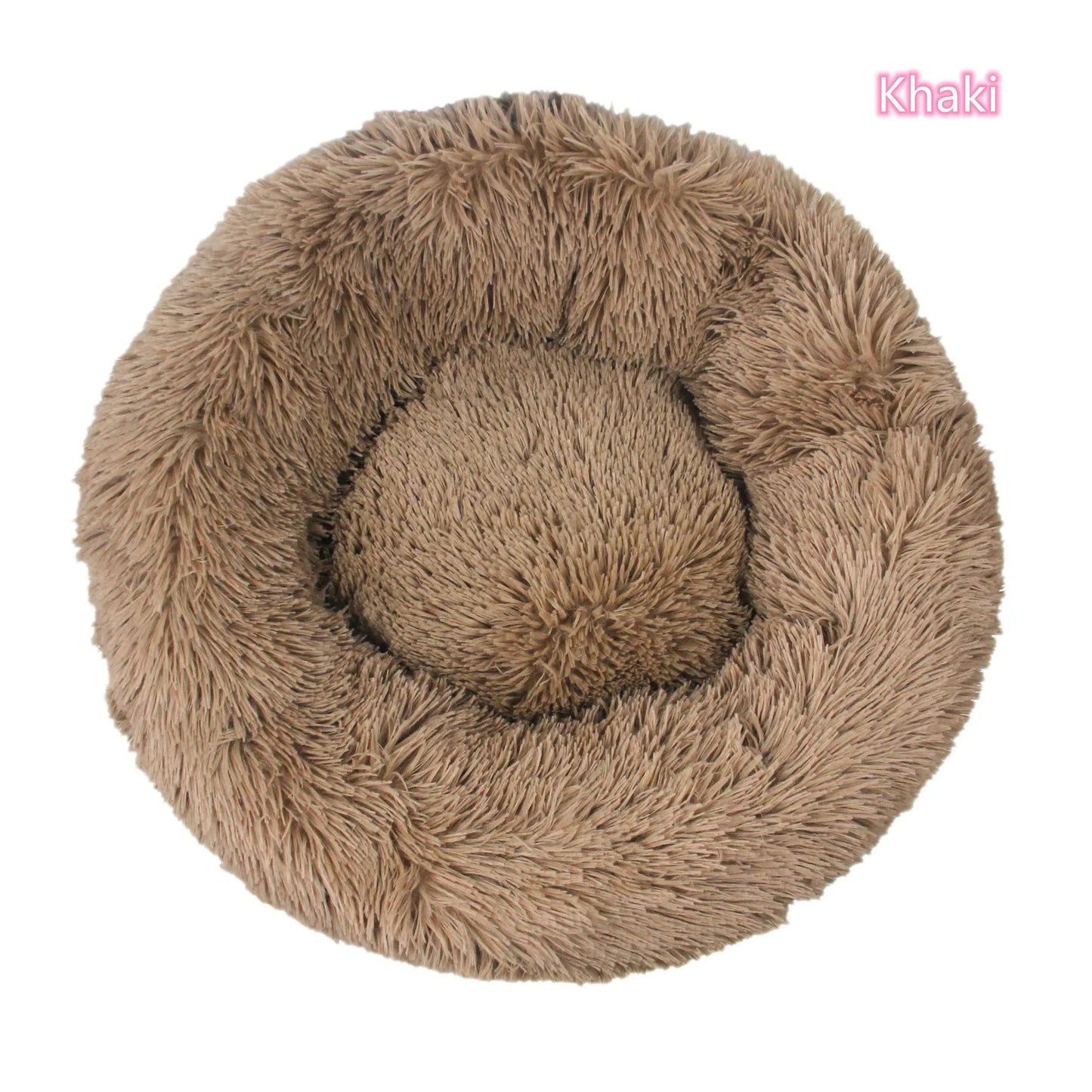 Calming Donut Dog Bed – Super Soft Plush Anti-Anxiety Pet Bed for Dogs & Cats