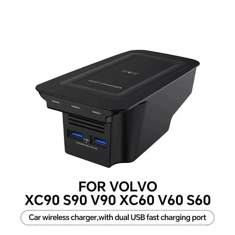 New Car wireless phone charger charging holder for Volvo XC90 S90 V90 XC60