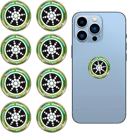 8 PCS EMF Blocker Stickers – Anti-Radiation Protection for Cell Phones & Smartph