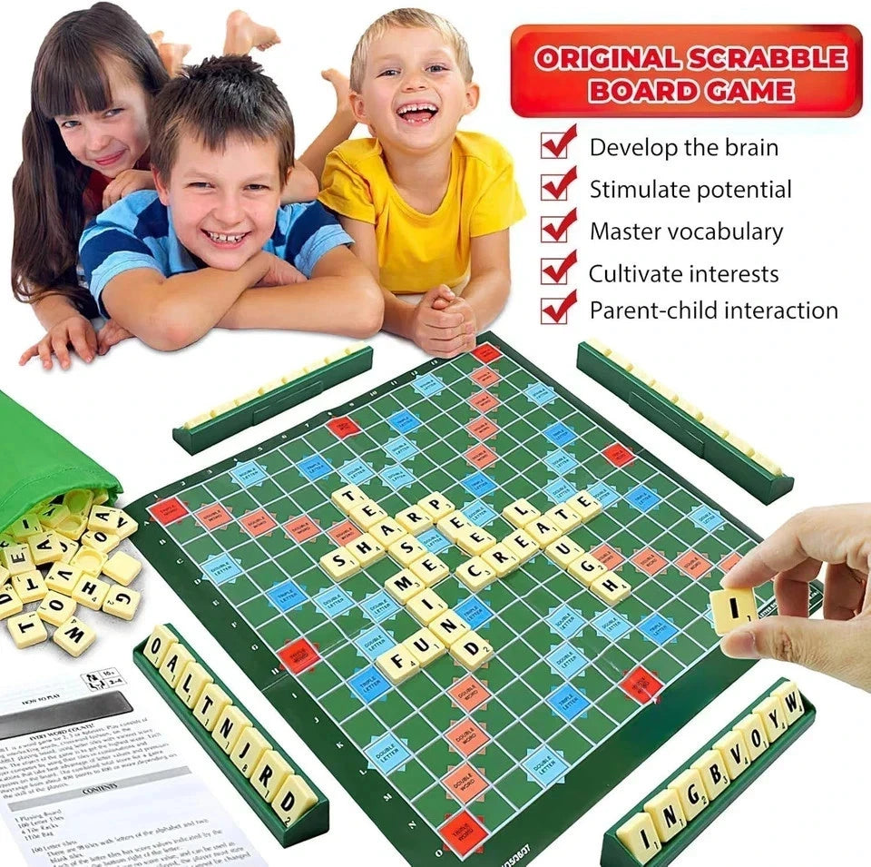 New Sealed Original Scrabble Board Game Family Kids Adults Educational Toys