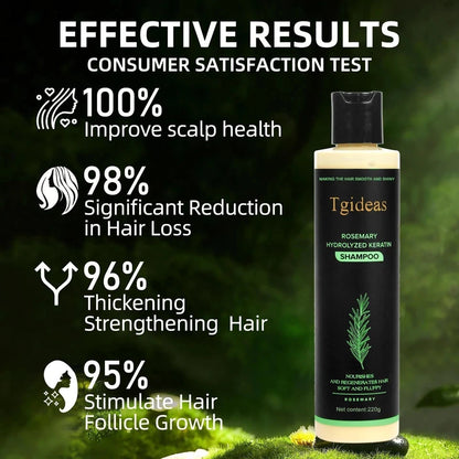 Tgideas Organic Rosemary Hair Growth Shampoo for Women and Men-Natural