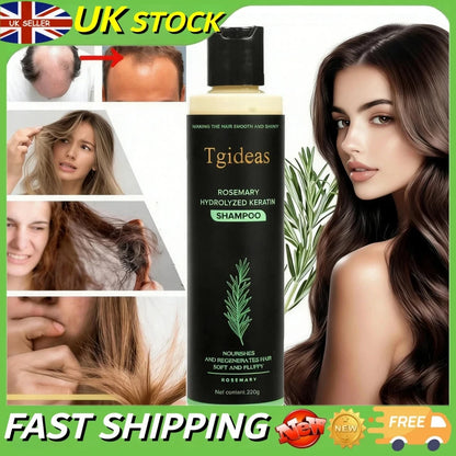 Tgideas Organic Rosemary Hair Growth Shampoo for Women and Men-Natural